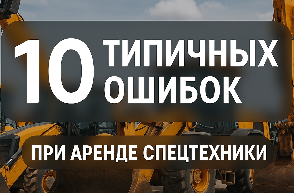 10 типичных ошибок при аренде спецтехники 10 типичных ошибок при аренде спецтехники