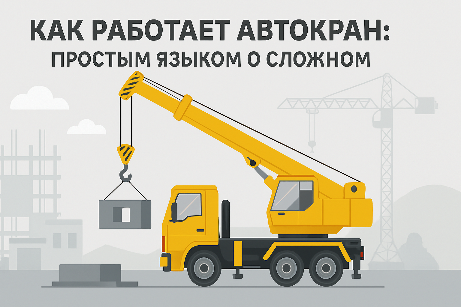 Как работает автокран простым языком о сложном